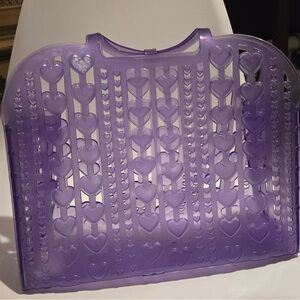 Melissa Purple Heart Design Tote Bag